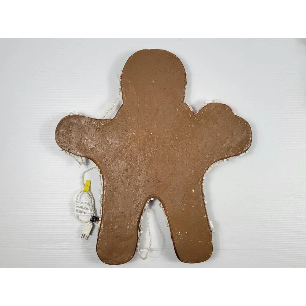 Vintage Sylvania Yulescapes Gingerbread Boy Outdoor Xmas Decor Lights‎ Tested